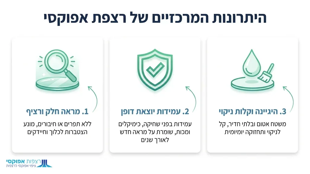 נוצר על ידי מודל בינה מלאכותית Gemini Pro משטח אפוקסי מבריק ועמיד לאחר יישום מקצועי בחלל מסחרי