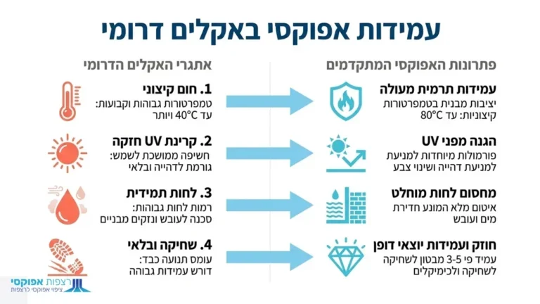 רצפת אפוקסי מבריקה ועמידה בעסק מסחרי באילת